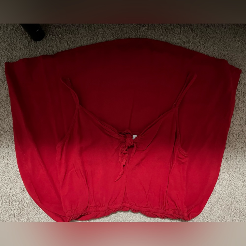 Red summer dress